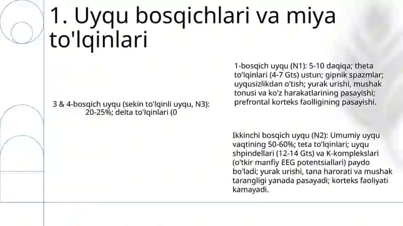 Uyqu fiziologiyasi 3