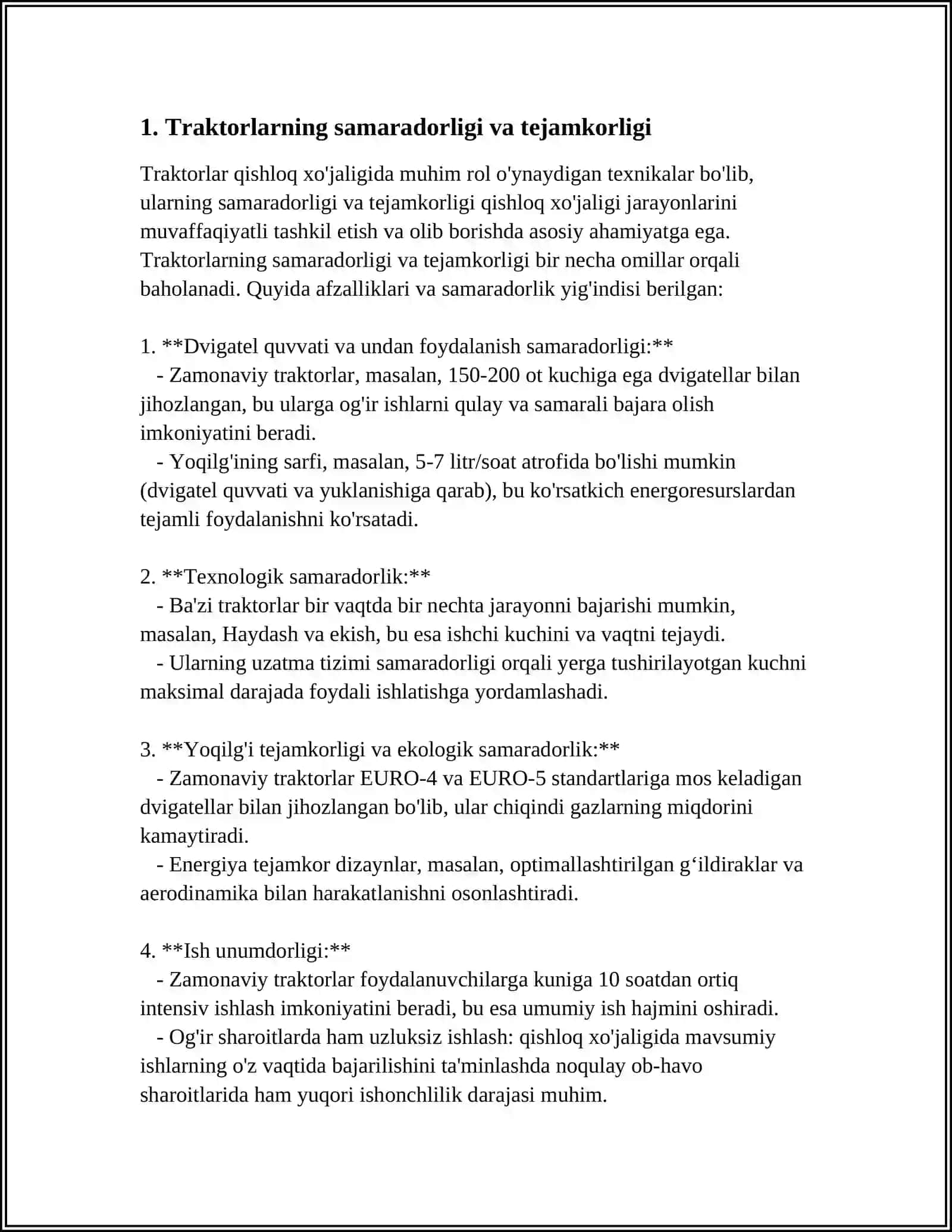 XORIJIY FERMA QISHLOQ XOʻJALIGI TEXNIKALARINING AFZALLIGI VA KAMCHILLIGI 3