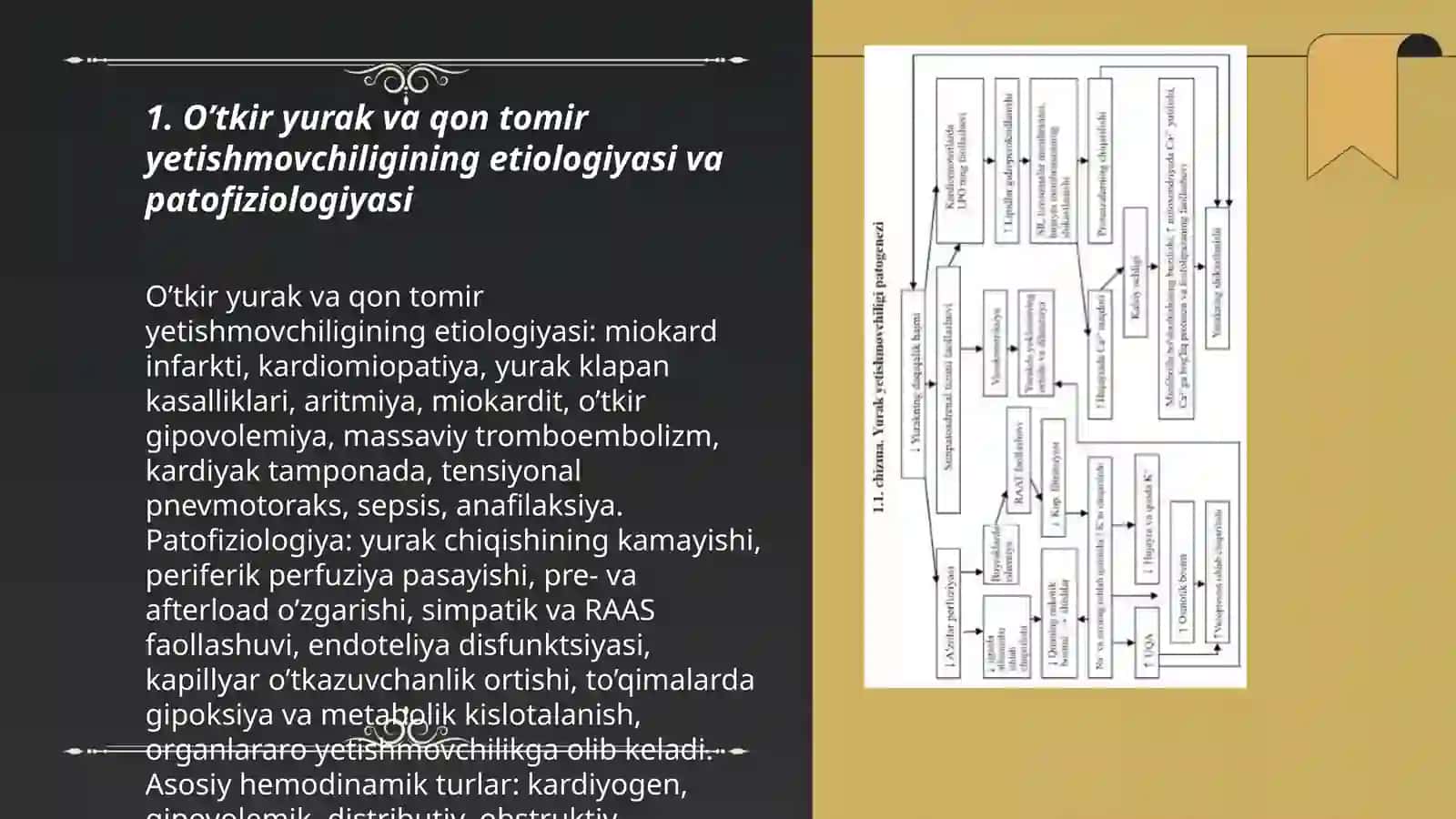 O’tkir yurak va qon tomir yetishmovchiligi diagnostikasi, klinikasi, reanimatsiyasi 3