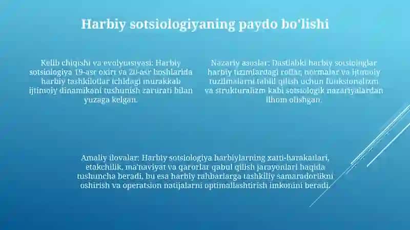 Harbiy Sotsiologiyaning Shakllanishi 3
