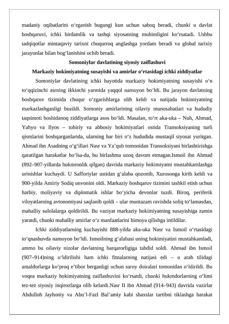 Somoniylar hokimiyatining tugatilishi 3