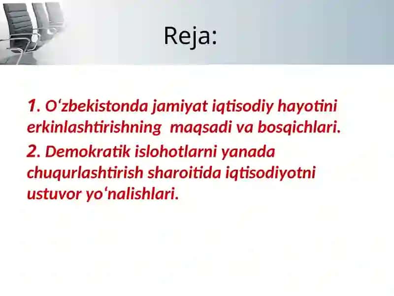 O'zbekistonda jamiyat iqtisodiy hayotini erkinlashtirish 3
