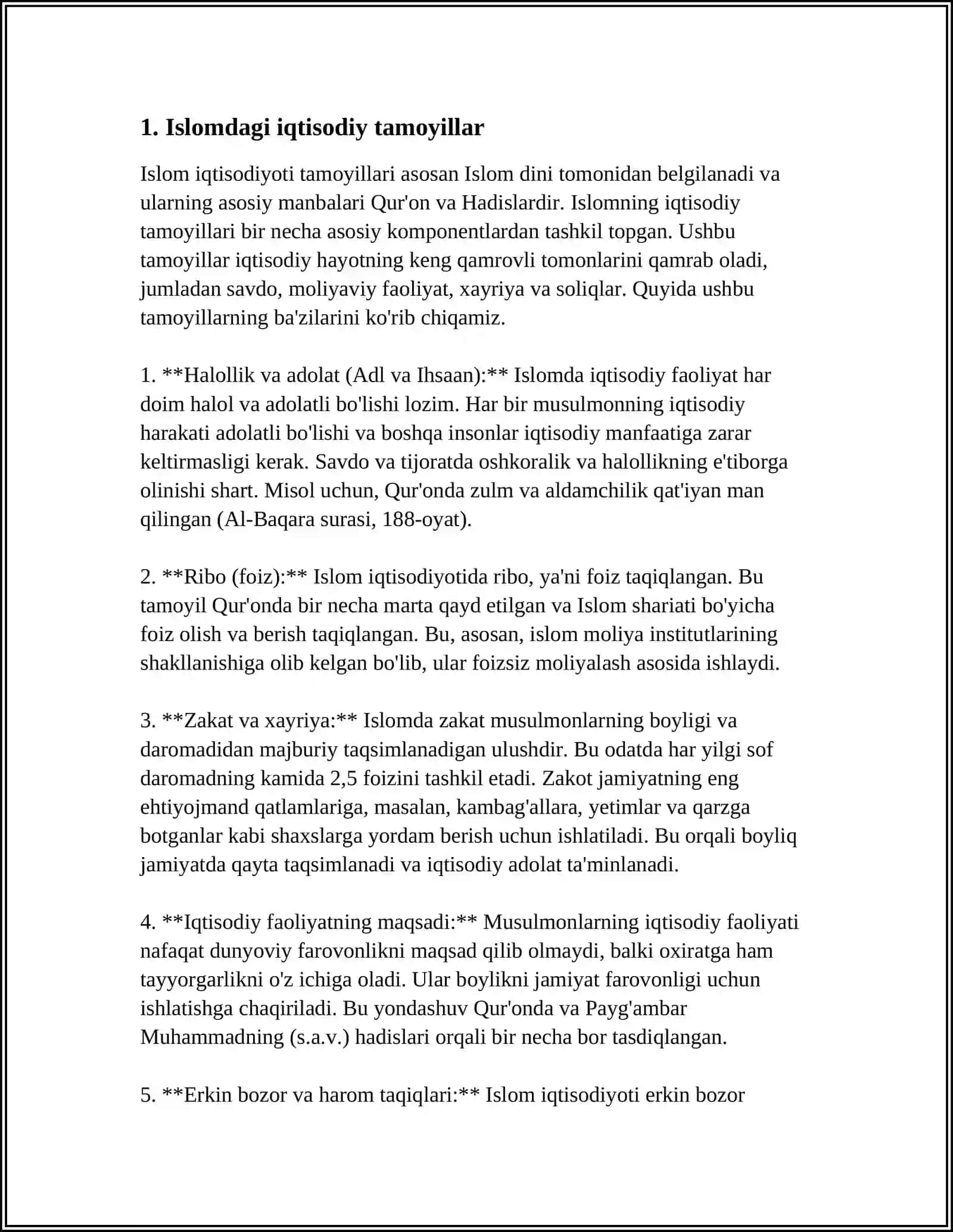 ISLOMDAGI IQTISODIY QARASHLAR 3