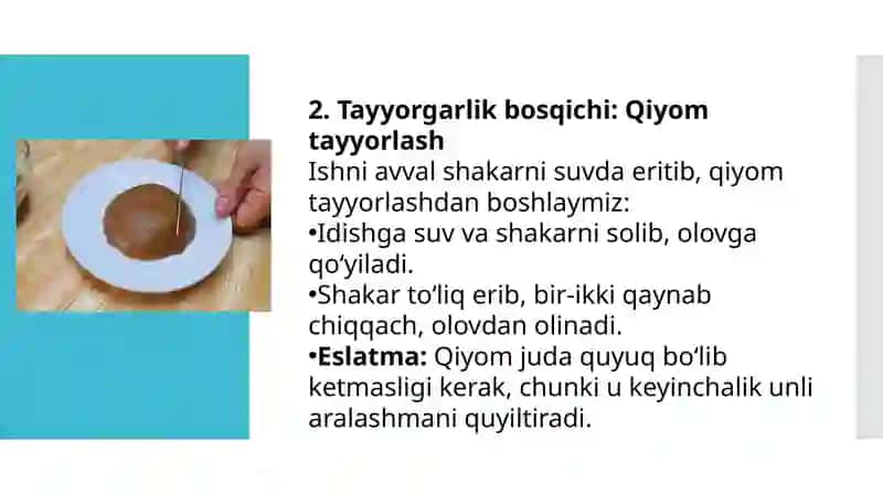 AMALIY MASHG'ULOT MILLIY TAOMLARDAN  HOLVAYITAR TAYYORLASH 3