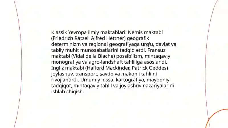 Iqtisodiy Geografiyada Shakllangan Ilmiy Maktablar 3