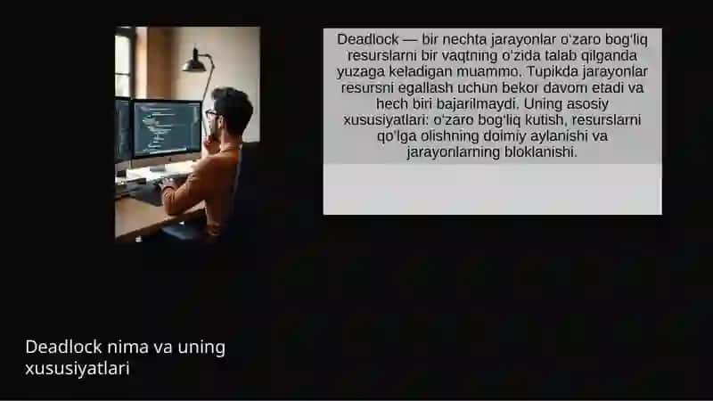 Real vaqt tizimlarida deadlock (tupik) va uning oldini olish 3