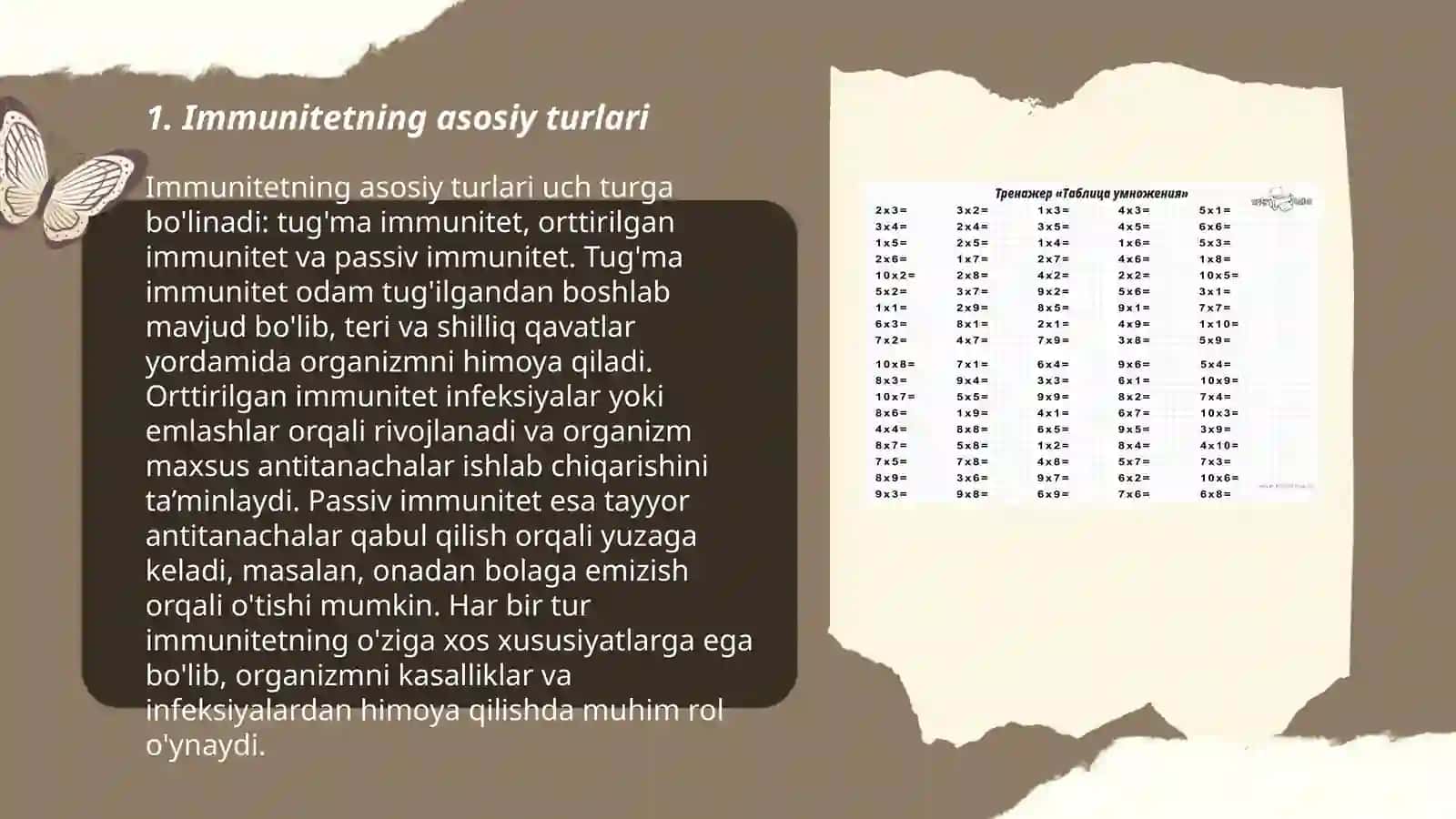 Immunitet va uning turlari.Profilaktik emlash taqvimi 3