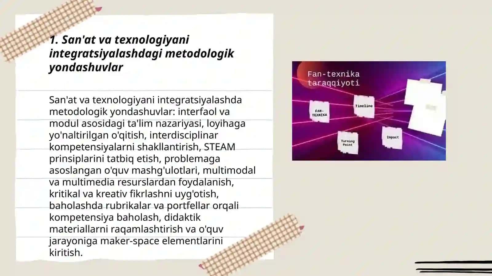 San'at va texnologiya fanlarining integrativ o'qitish usullarl 3