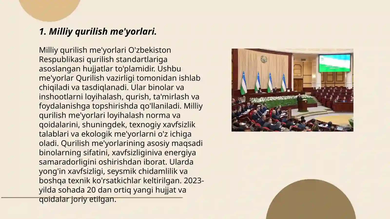 Milliy va xalqaro standartlar.Qurilish va uy-joy kommunal sohalarida 3