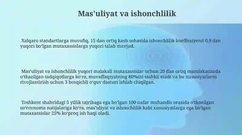 Kasbiy kopitensiyalarning oziga xos xususiyatlari 3