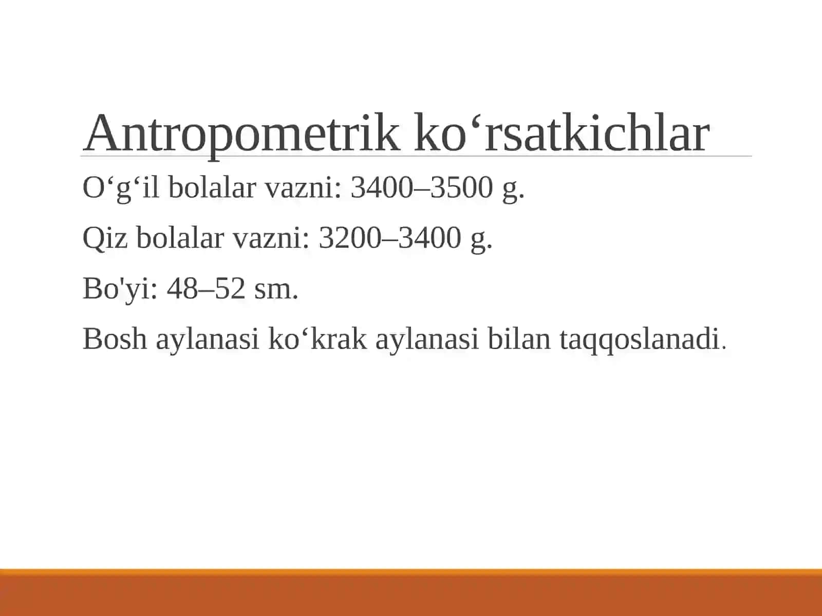 Yangitug‘ilgan chaqaloq. Neonatal davrning xususiyatlari 3