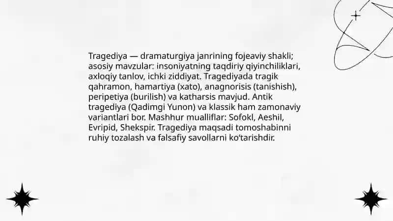 Dramaturgiya janrlari 3