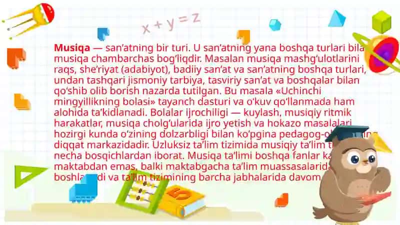 MAKTABGACHA TA’LIM MUASSASASIDA MUSIQAVIY TARBIYANING MAQSAD VA VAZIFALARI 3