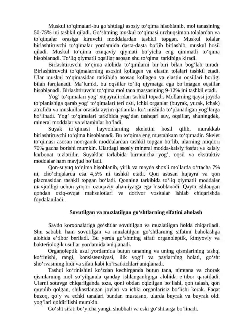 Go‘sht va go‘sht mahsulotlarining sifati ko‘rsatkichlari 3