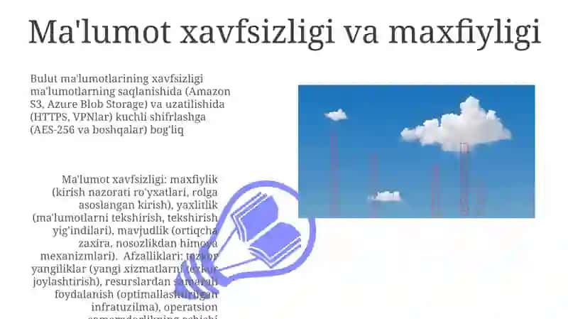 Bulutli texnologiyalarning xususyatlari afzalliklari va kamchiliklari 3