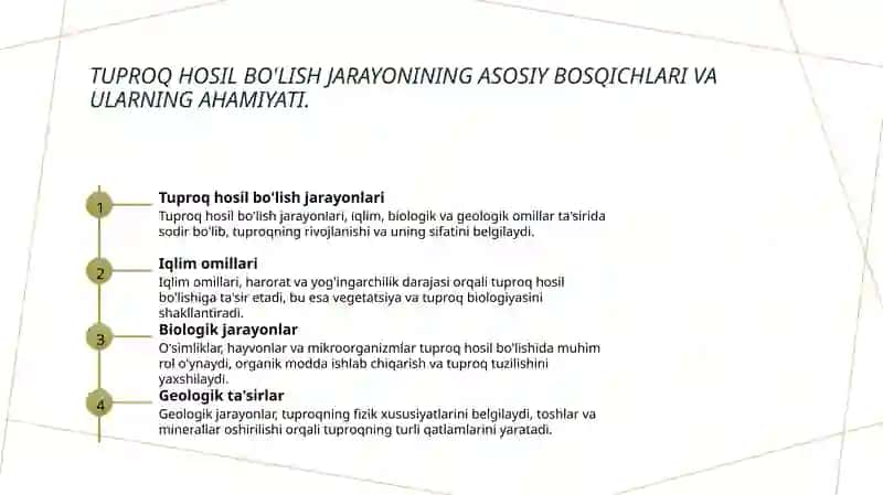 Tuproqni xosil qiluvchi omillar 3