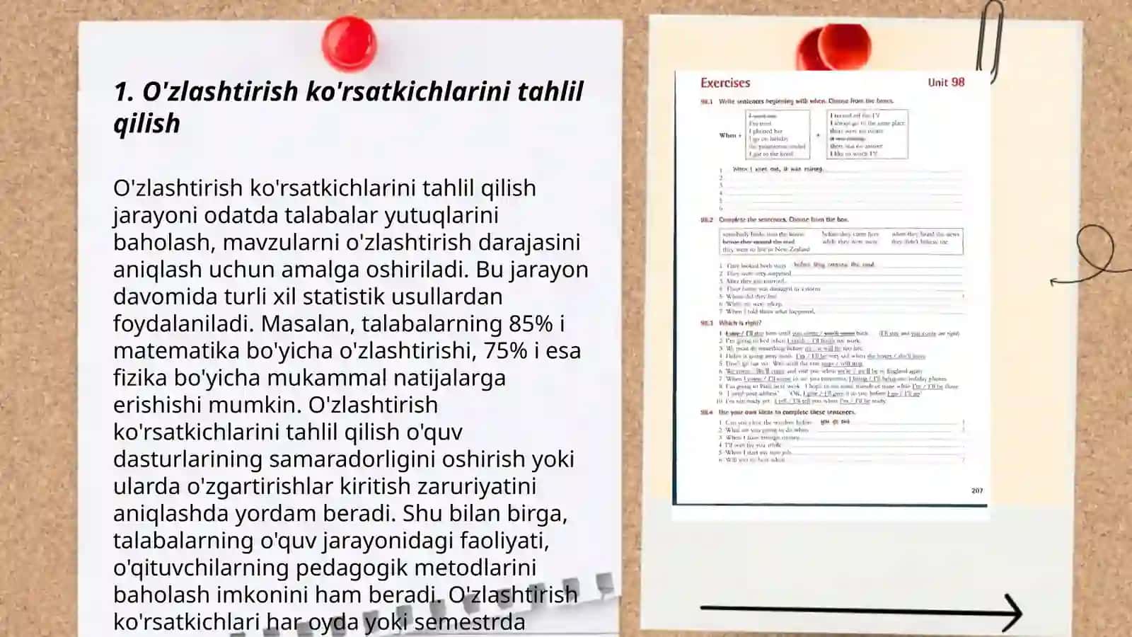 O'zlashtirish va o'quv guruhlarni shakllanganlik darajasini diagnostika qilish 3