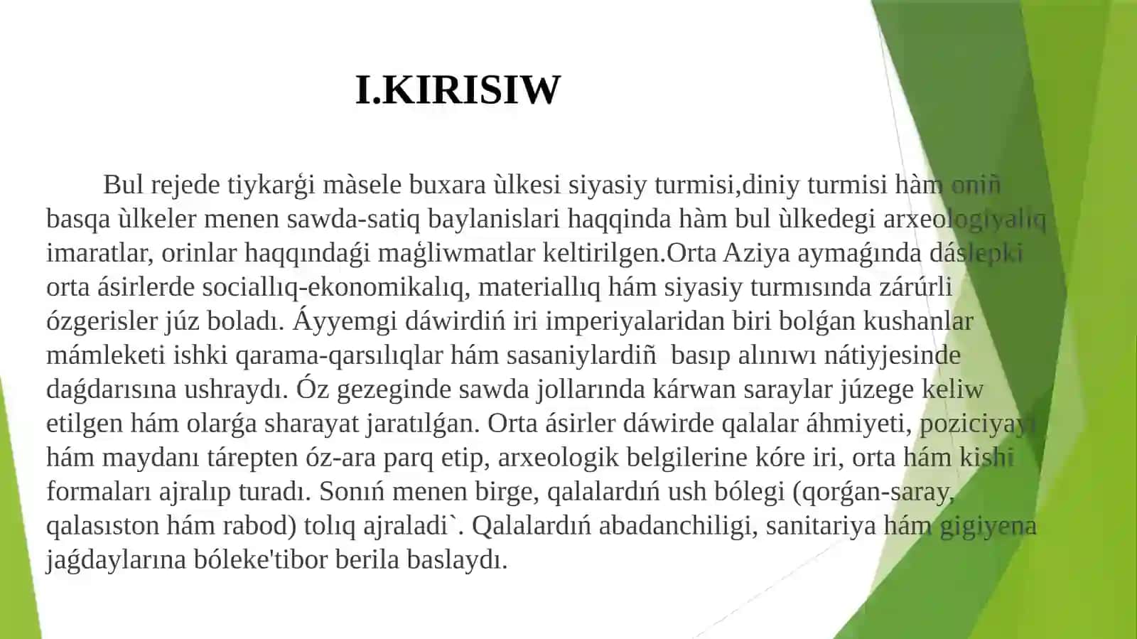 Arxeologiya kursi Örnek ishlar 3