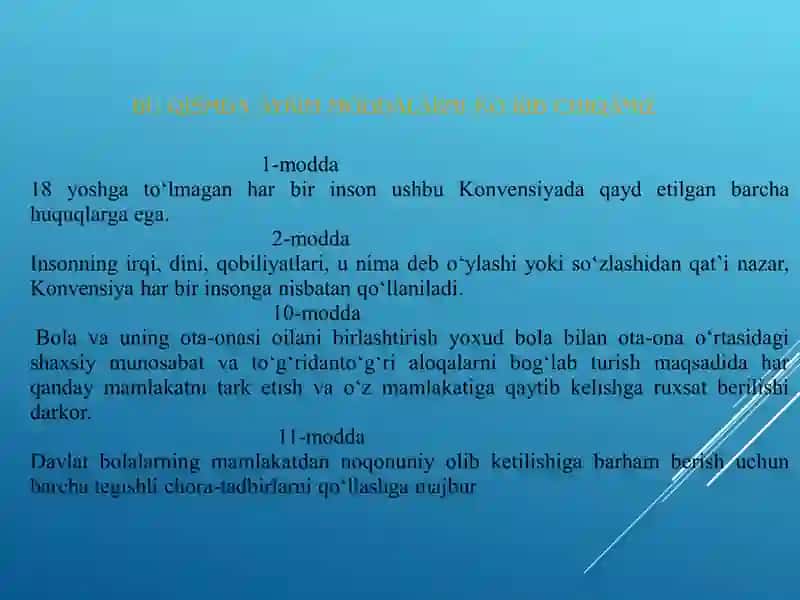 Bola huquqi konvensiyasi 3