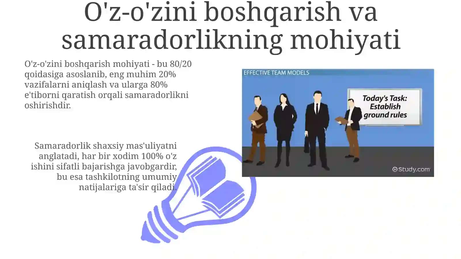 O'zo'zini boshqarish va samaradorlikning mohiyati 3