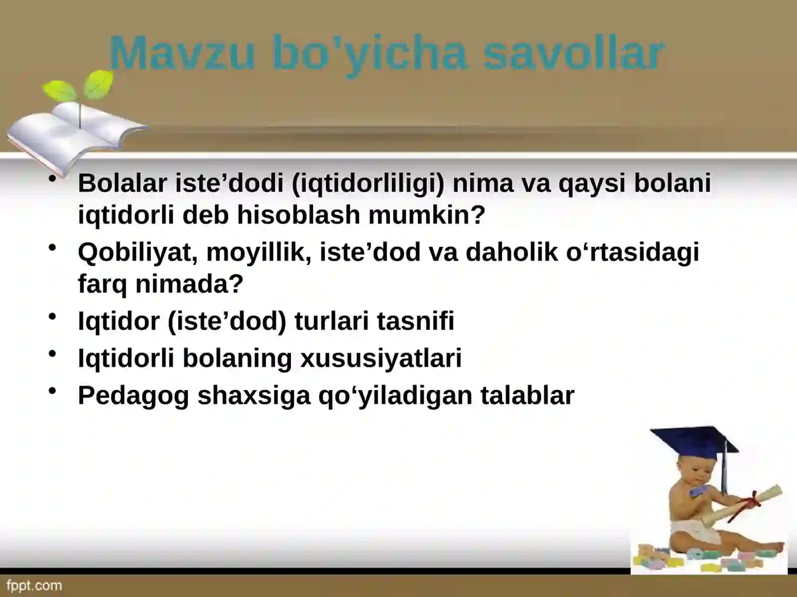 Iqtidorlilikni kompleks o‘rganish mezonlari 3