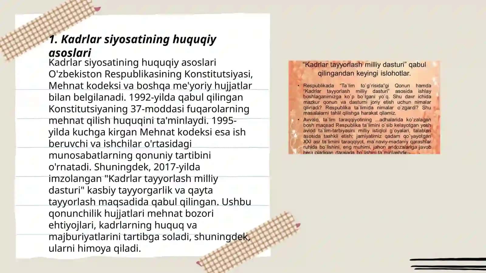 Oʻzbekiston Respublikasida kadrlar siyosati 3