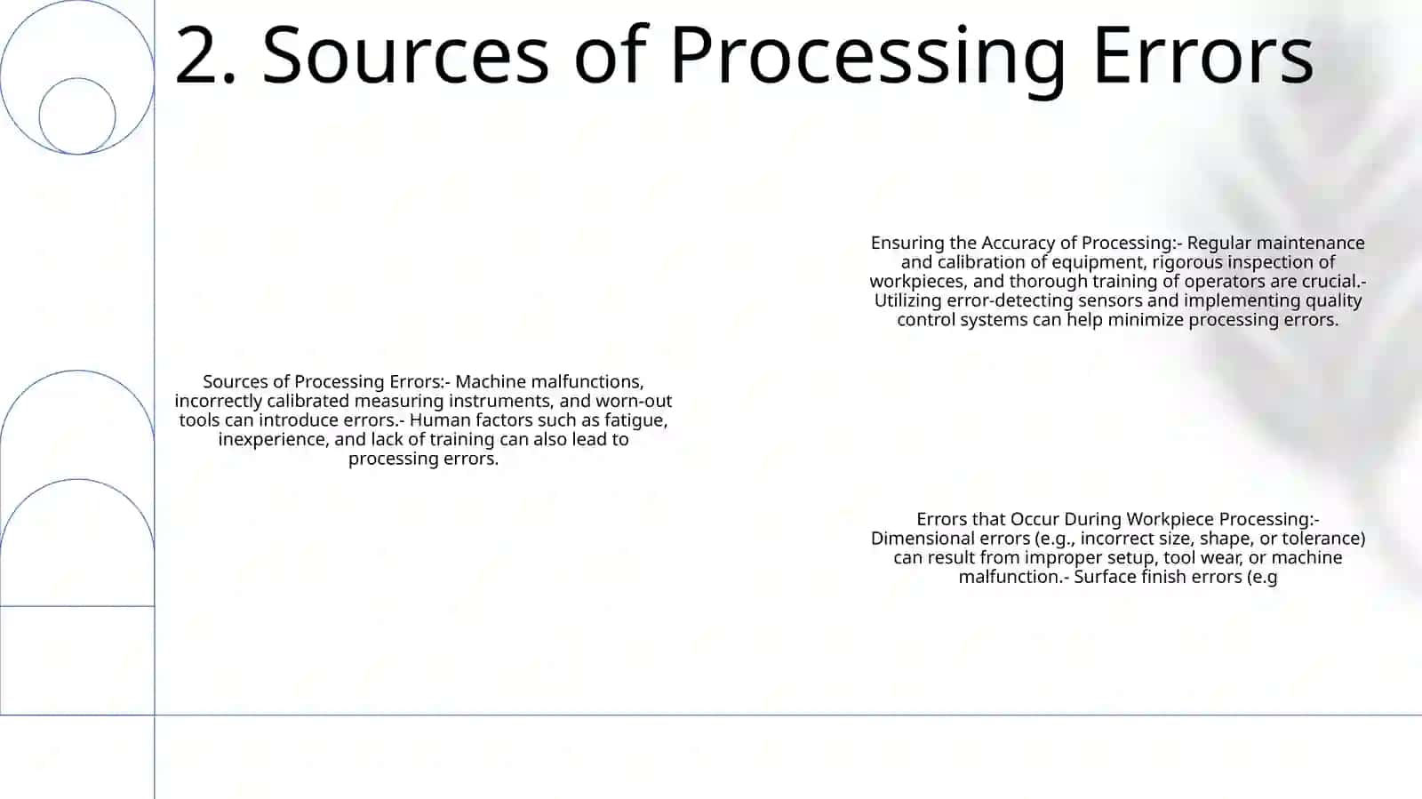Ensuring The Accuracy Of Processing And Errors That Occur During The Processing Of Workpiece At The Workshop 3