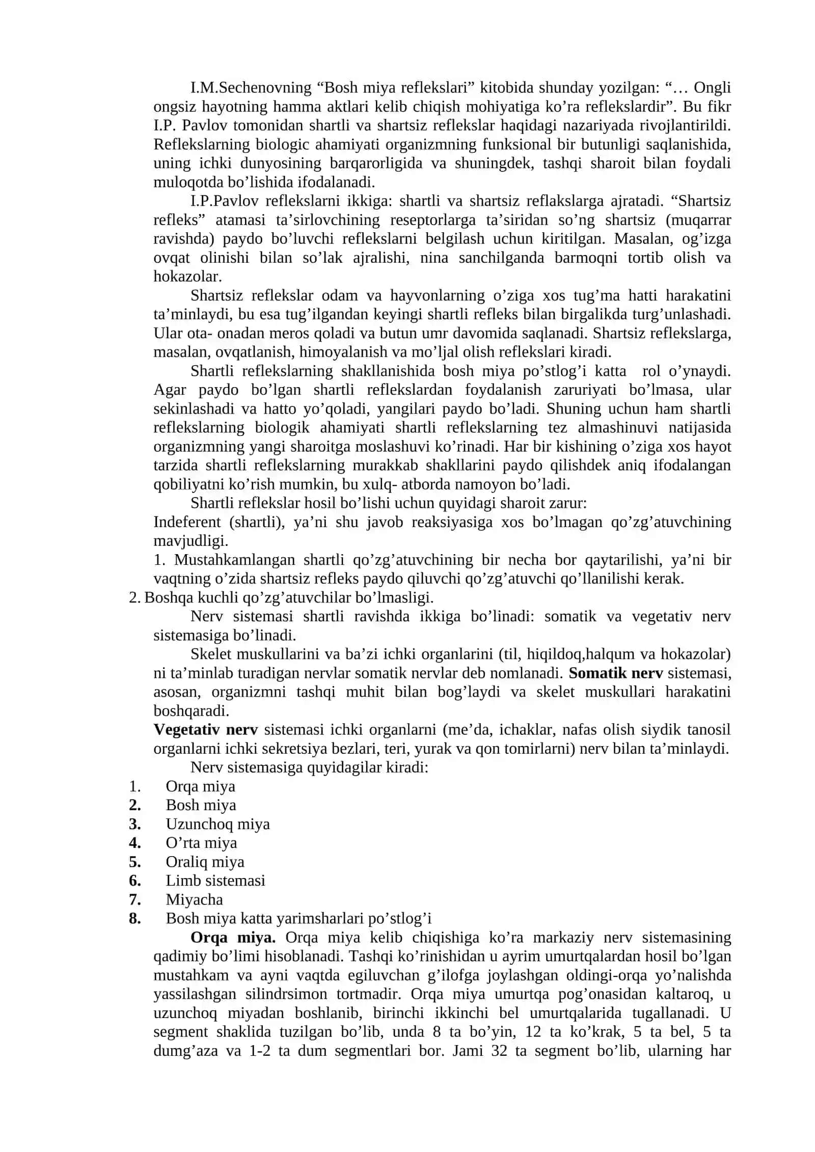 Mavzu №2 Nerv sistemasining umumiy fiziologiyasi 3