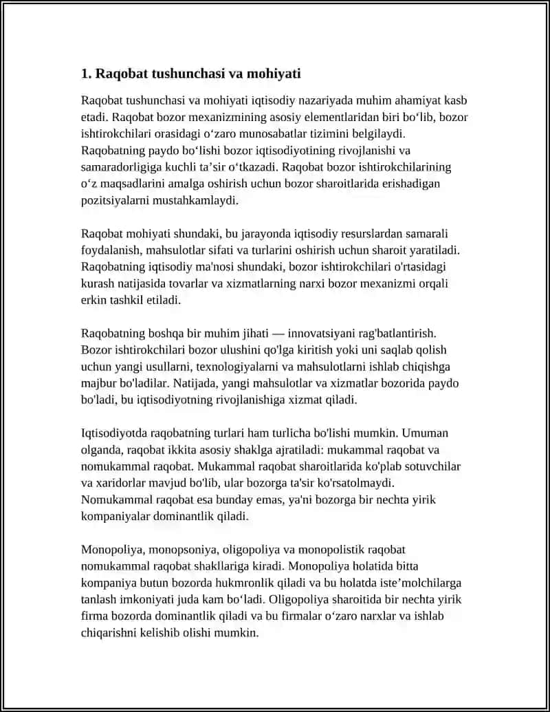 RAQOBATNING MOHIYATI, SHAKLLARI VA USULLARI 3