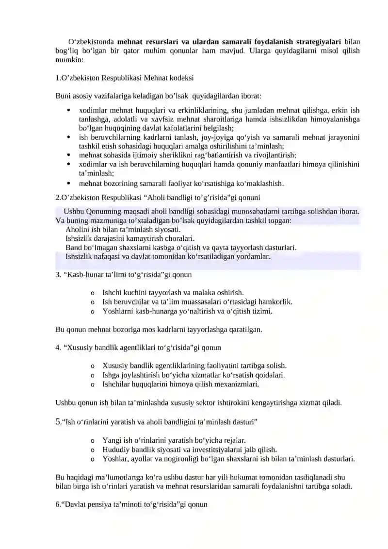Mehnat Resurslari va Ulardan Samarali Foydalanish Starategiyalari 3
