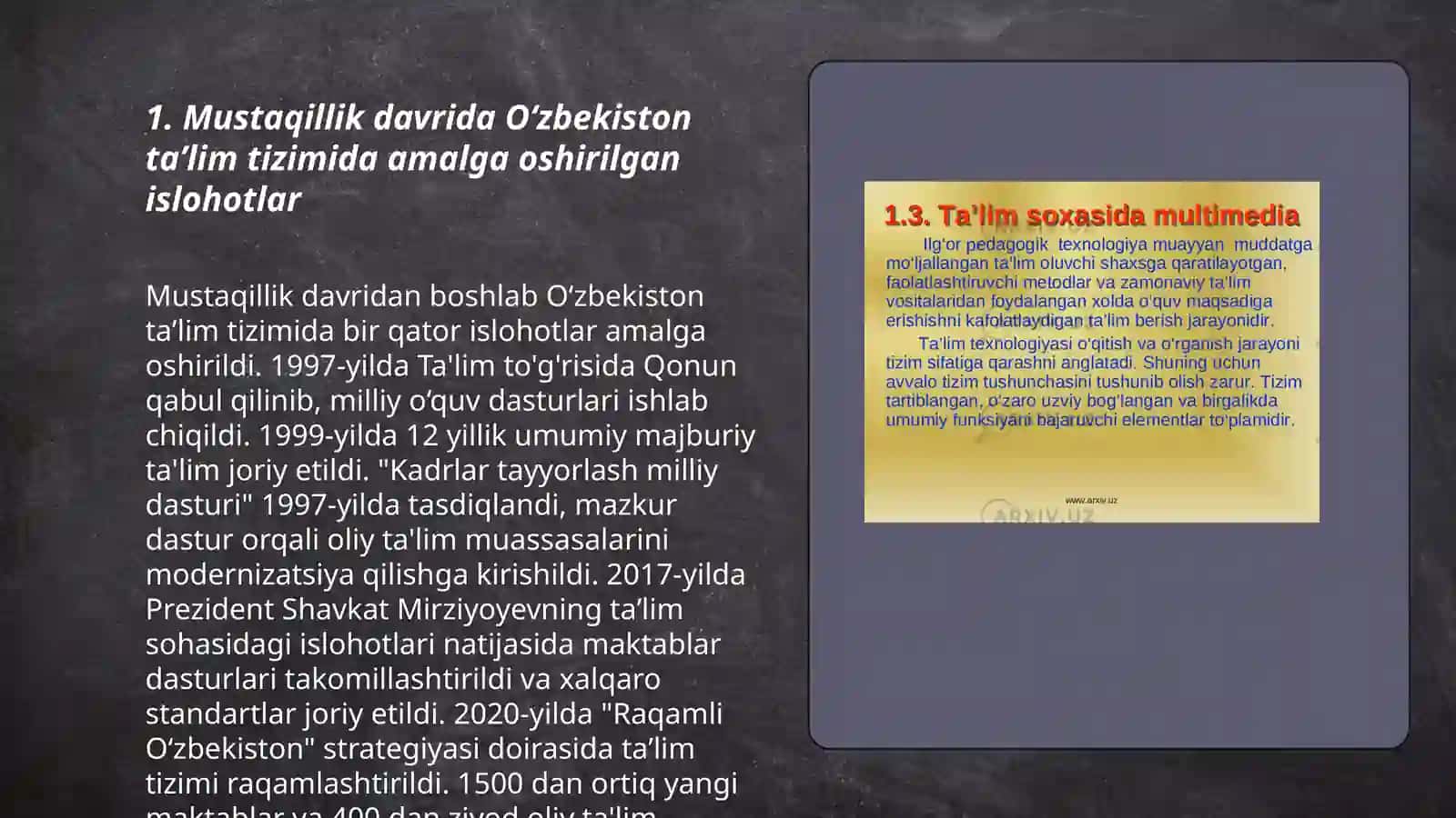 Mustaqil Oʻzbekistonda taʼlim va pedagogik fikr taraqqiyoti 3