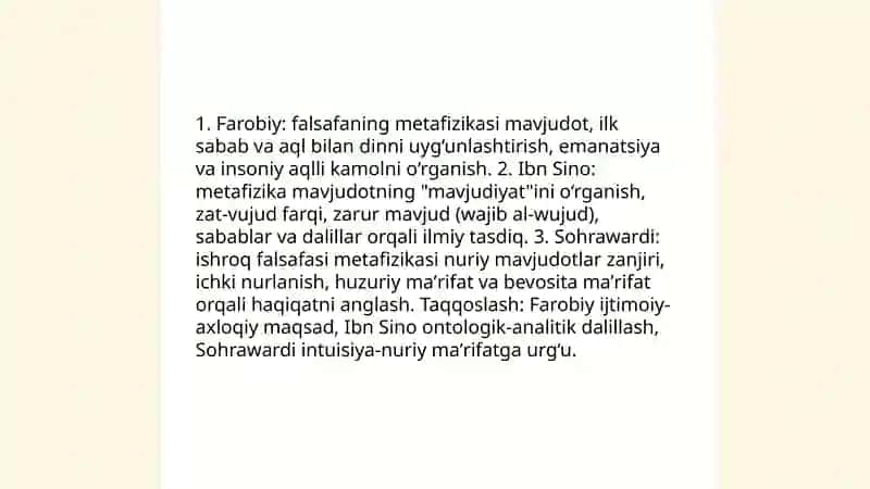 Falsafaning mohiyatiga oid sharq Va ğarb mutafakkirlari tariflarini tasniflash 3