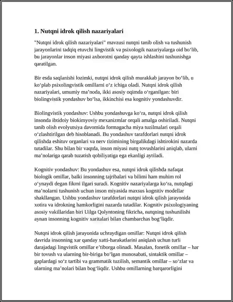 Nutqni idrok qilish 3
