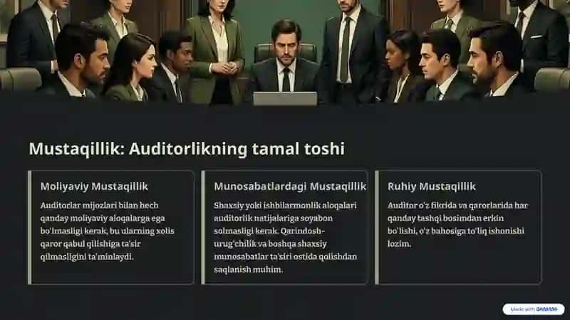 Auditorlik kasbining axloqiy talablari: Asosiy tamoyillar 3