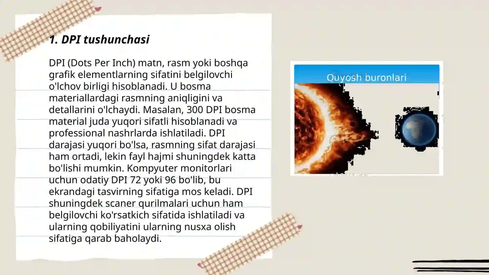 Tasvir ólchamlari: dpi, Ipi, ppi haqida tushunchalar 3