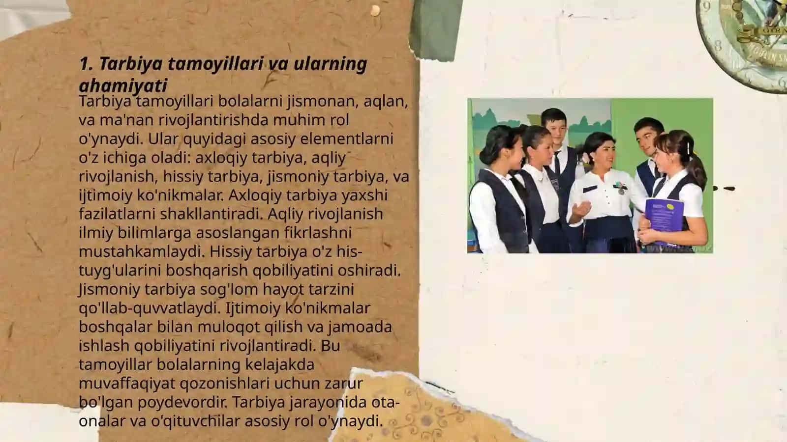 Tarbiya tamoyillari va ularning ahamiyati 3