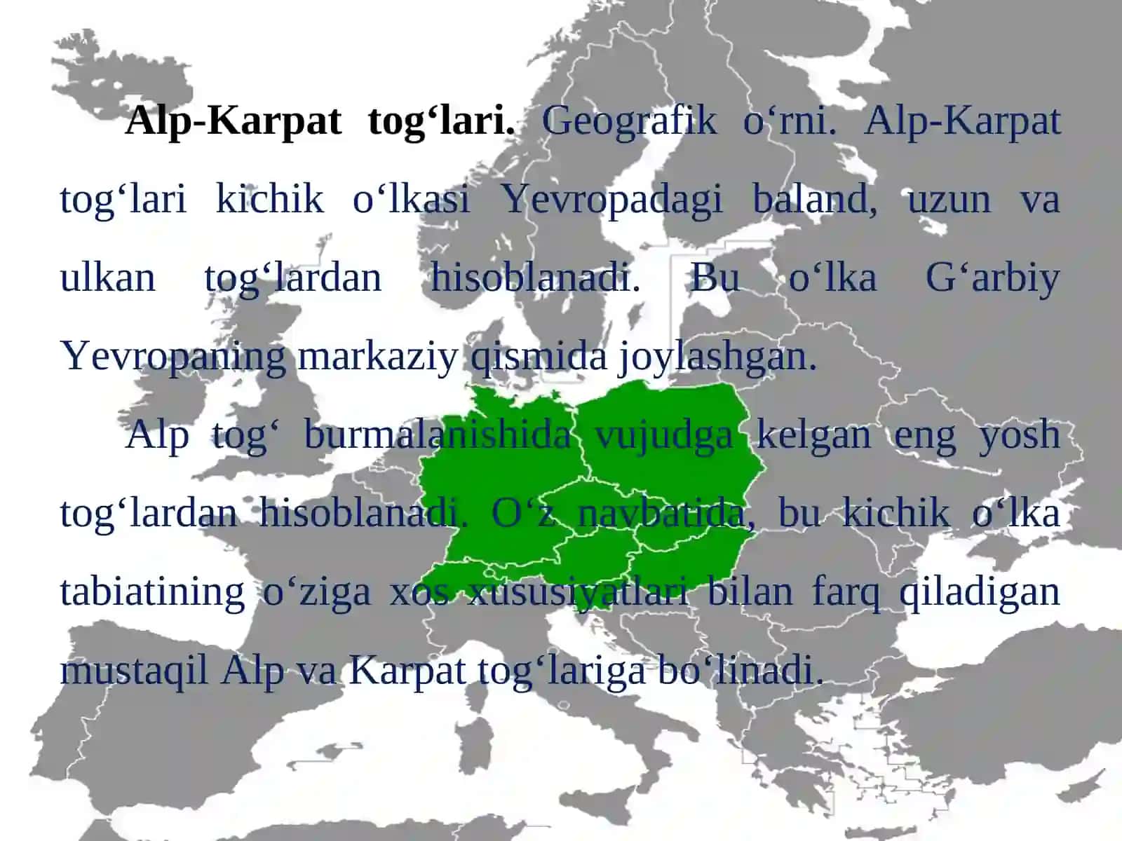 Yevrosiyo materigi tarixiy geologik rivojlanishi va tabiatining xilma-xilligi 3