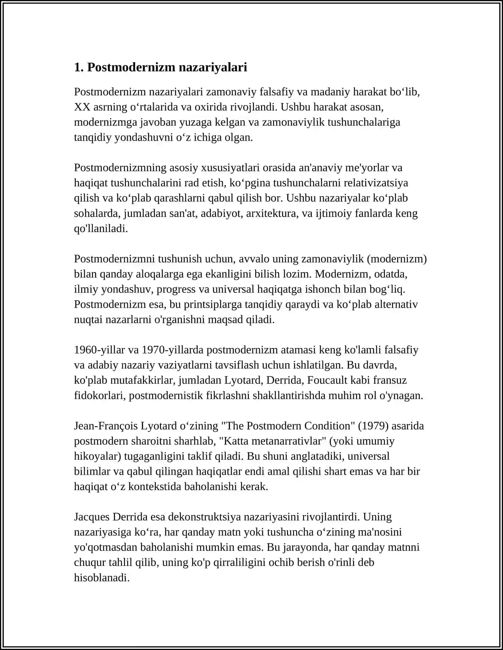 POSTMODERNIZM 3