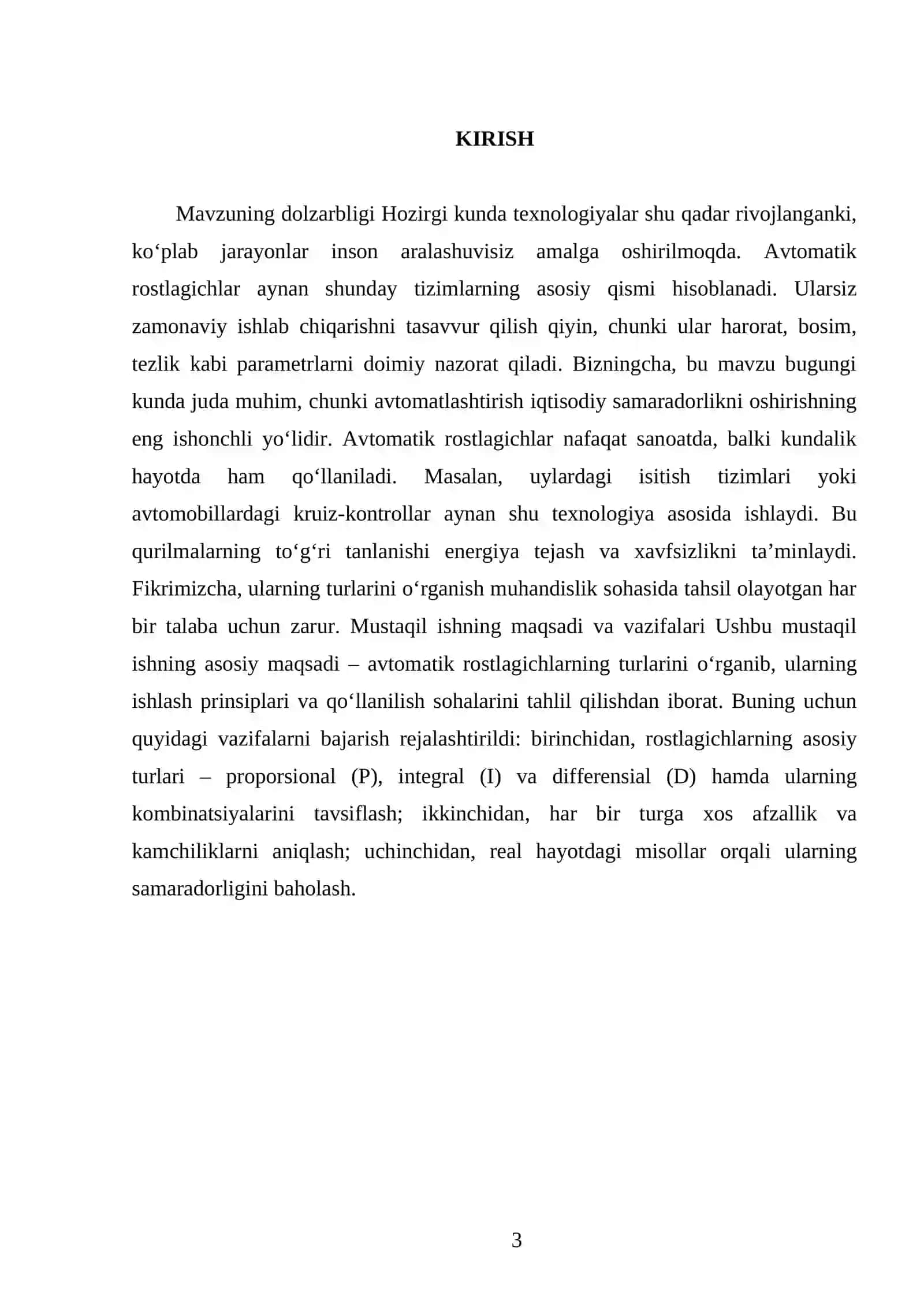 Avtomatik rostlagichlar va ularning turlari 3