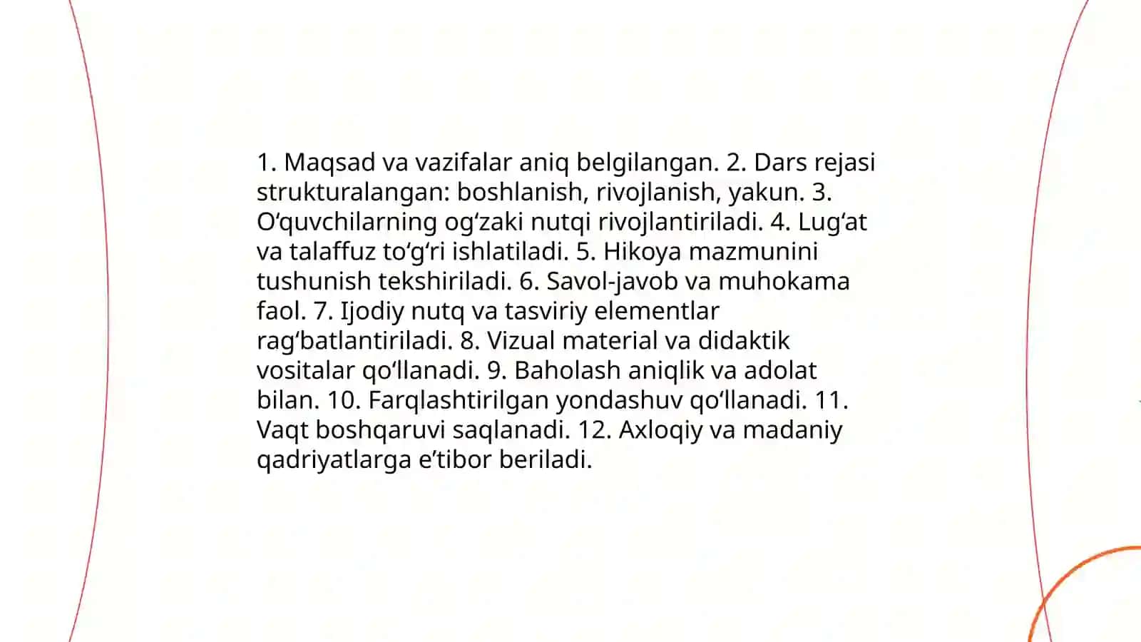 3-4-sinflarda og‘zaki hikoya va yozma insho darslarini kuzatish va tahlil qilish 3