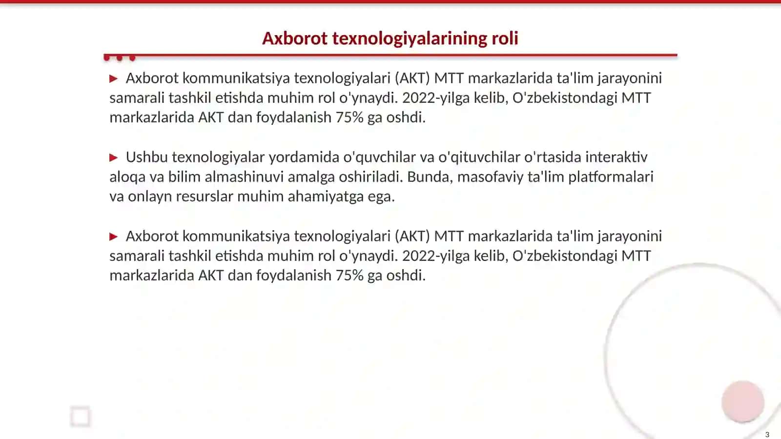 MTT markazlarida axborot kommunikatsiya texnologiyalaridan foydalanish 3