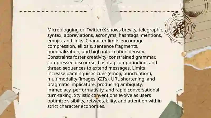 ANALYSIS OF ONLINE GENRES AND DISCOURSE COMMUNICATION 3