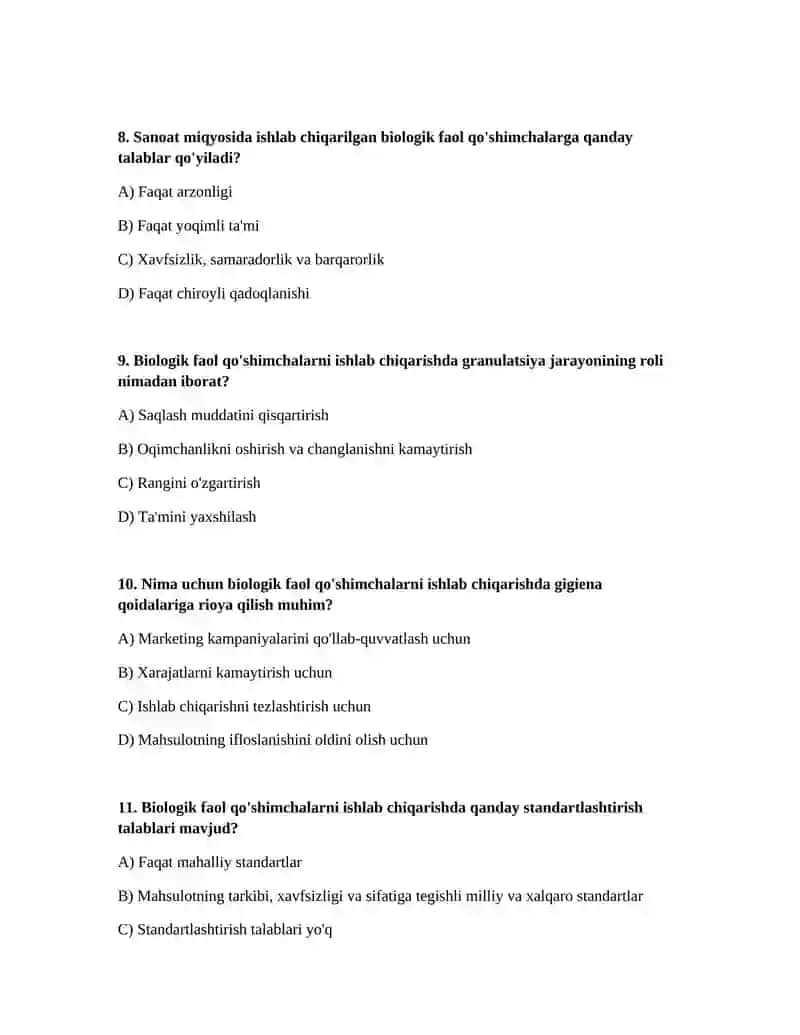 Sanoat miqyosida ishlab chiqariladigan biologik faol qoshimchalar 3