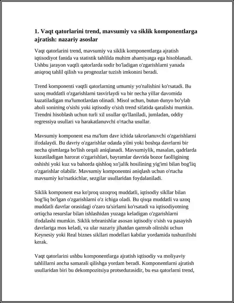 VAQTLI QATORLARDA MAVSUMIY VA SIKLIK TEBRANISHLARNI EKONOMETRIK TADQIQ ETISH 3