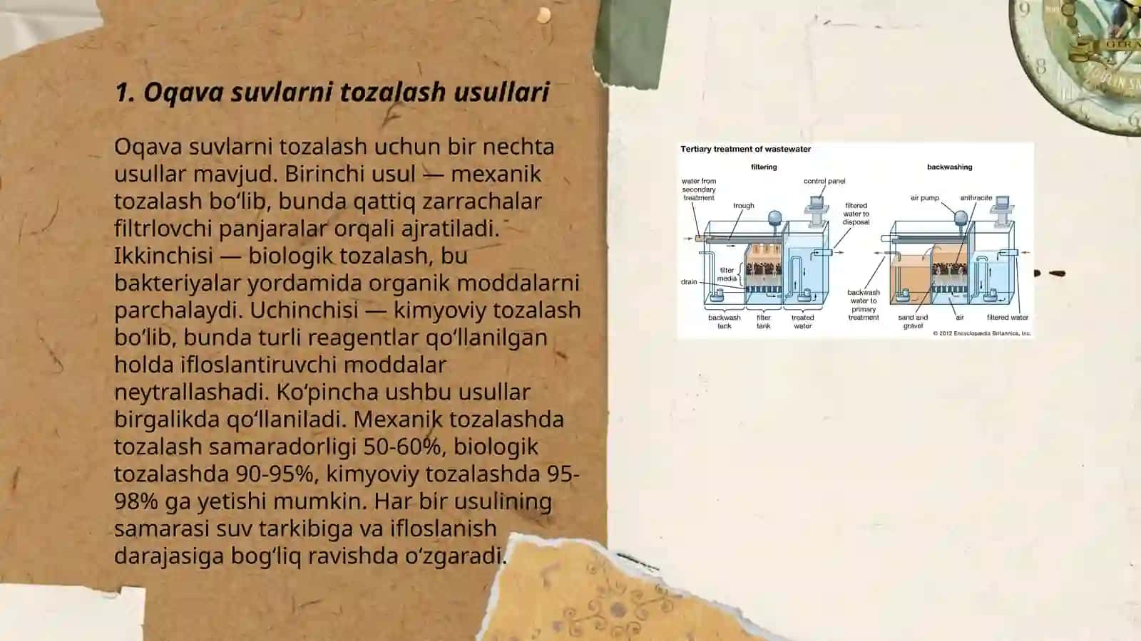 Oqava suvlarni flotatsiya usuli bilan tozalash 3