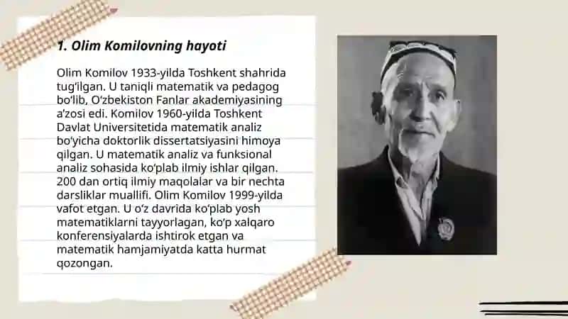Olim Komilovning hayoti 3