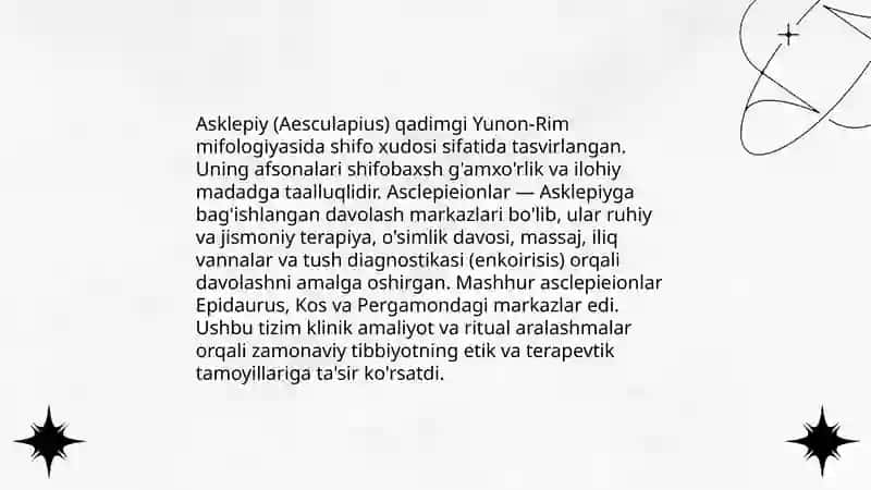 Lotin Yunon Mifologiyasining Tibbiyot tarixidagi ahamiyati 3