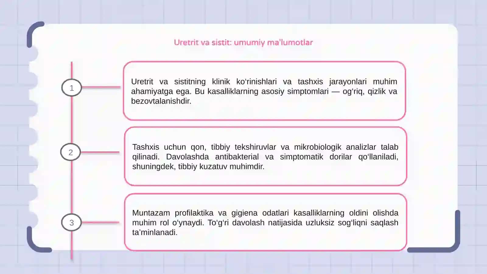 Uretrit va sistitning klinik kurinishi, tashxislash va davolash taktikasi 3