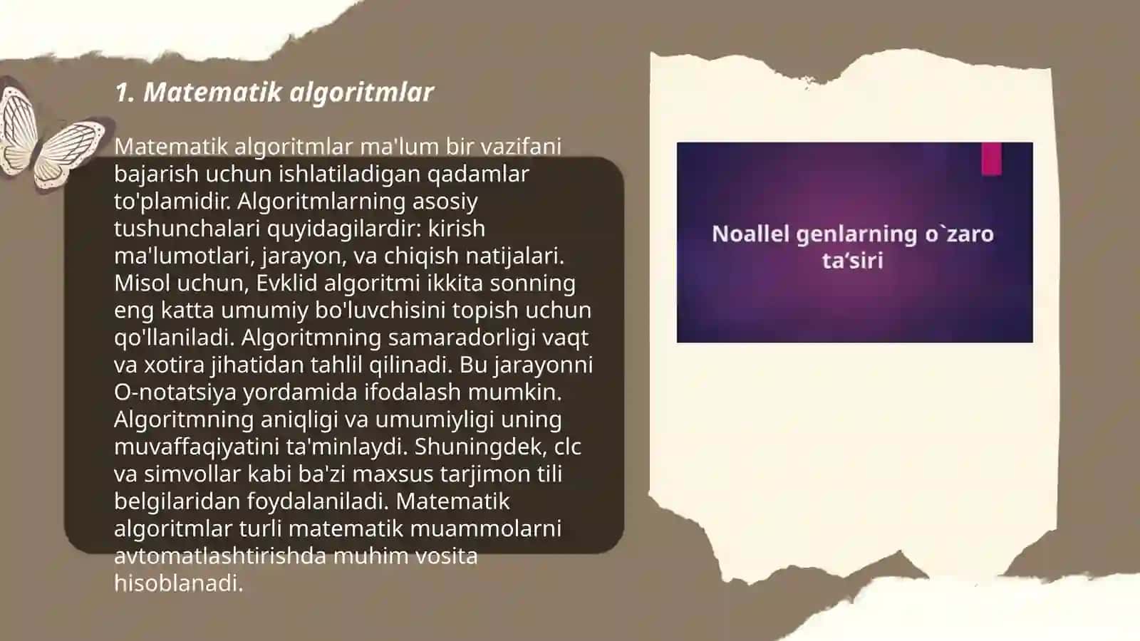 Matematik algoritmlar 3