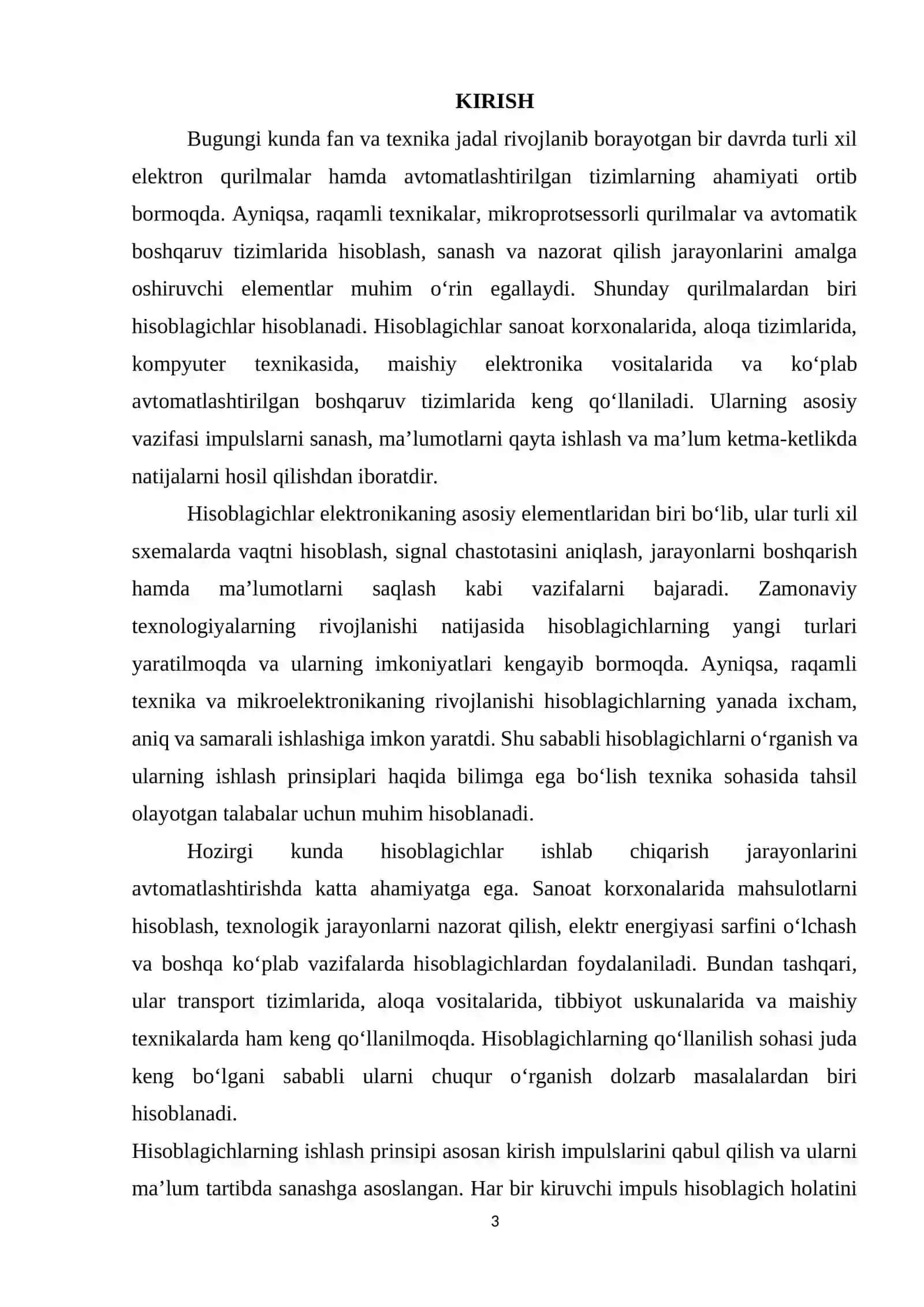 Hisoblagichlar. 3